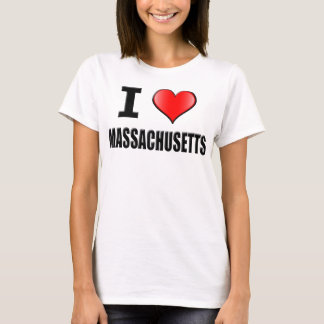 I Love Massachusetts T-Shirt - Women