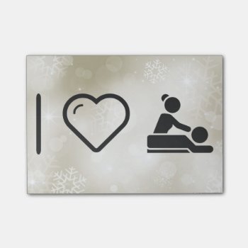 I Love Massage Post-it Notes by iLoveSuperStore at Zazzle