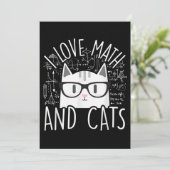 I Love Math And Cats Cute Kitty Cat (Standing Front)