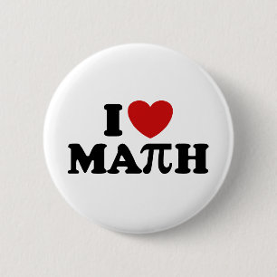 I Love Math Button