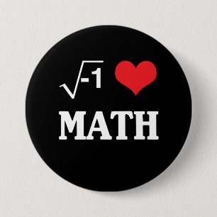 I Love Math Button