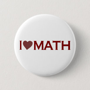 I Love Math Button