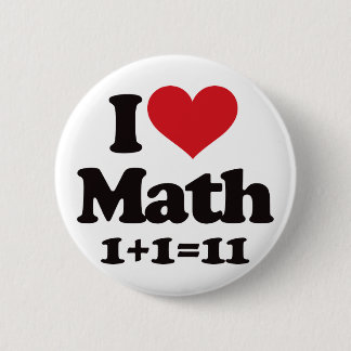 I Love Math! Button