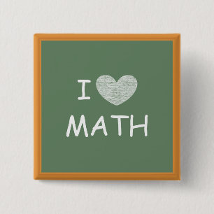 I Love Math Button