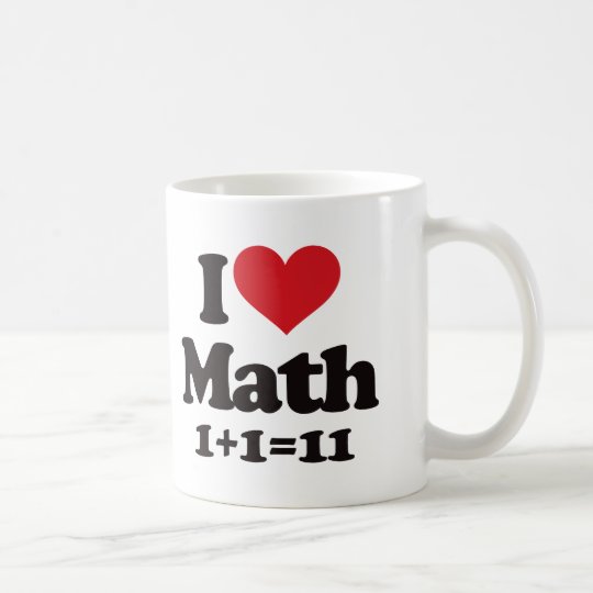 I Love Math! Coffee Mug | Zazzle.com