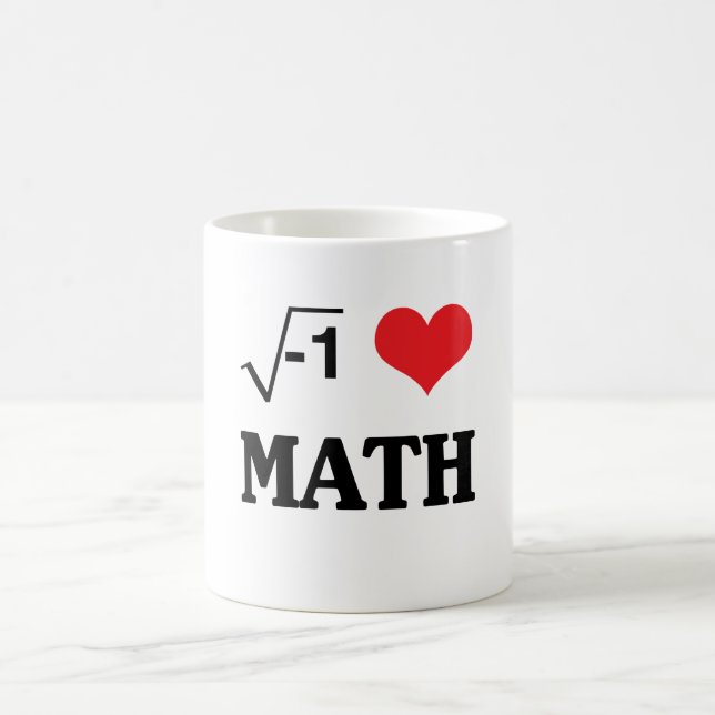 I Love Math Color Morph Mug (Center)