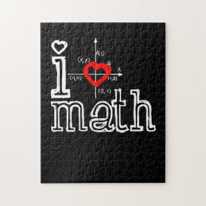 I Love Math I Heart Math Mathematics Jigsaw Puzzle