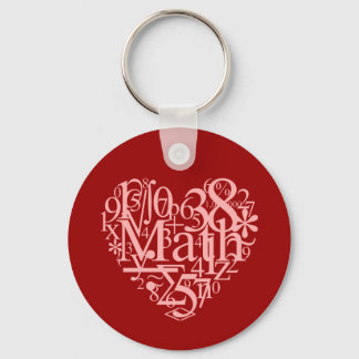 I Love Math Keychain