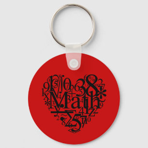 I Love Math Keychain