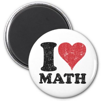 I Love Math Magnet by teachertees at Zazzle