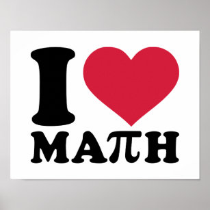 I love math Pi Poster