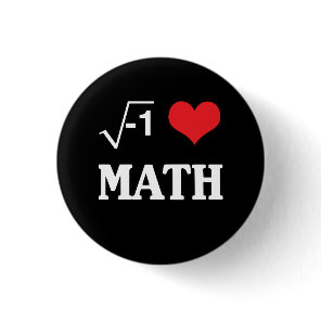 I Love Math Pinback Button