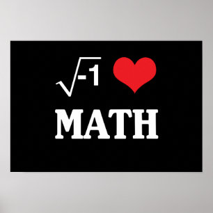 I Love Math Poster
