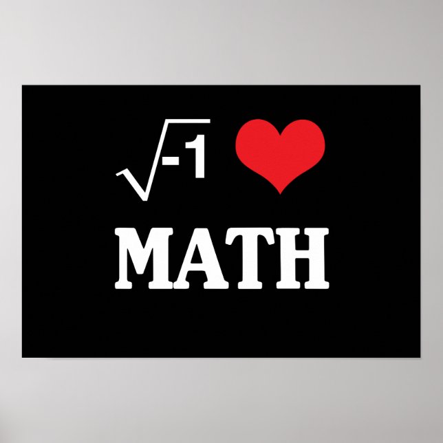 I Love Math Poster (Front)