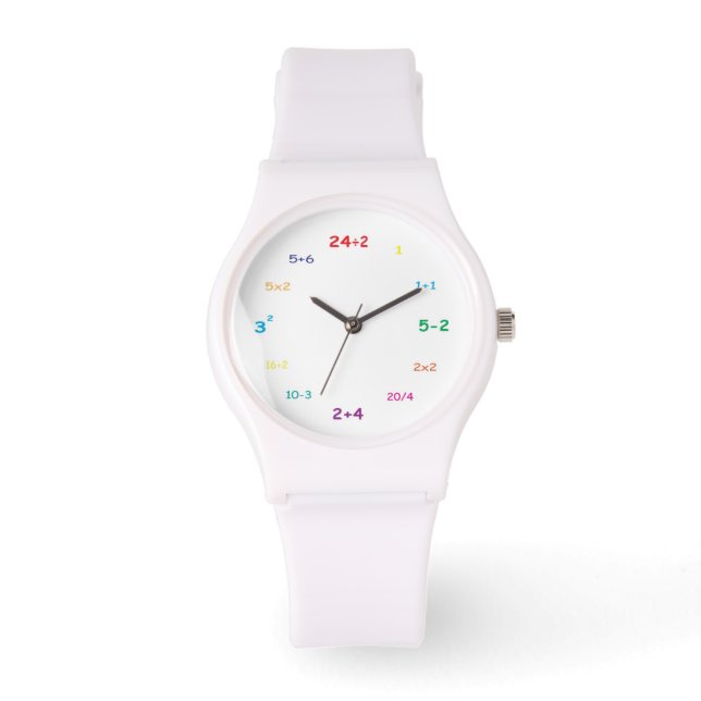 I love math! sporty wrist watch (Front)