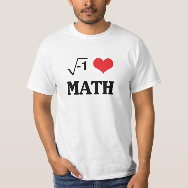 I Love Math T-Shirt (Front)