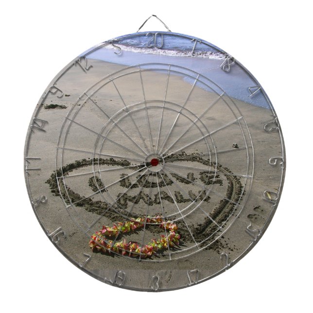 I love Maui Dart Board (Front)
