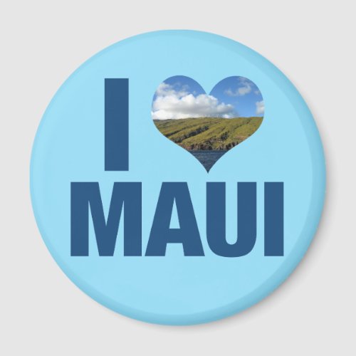 I Love Maui Hawaii Cute Hawaiian Photography Magnet