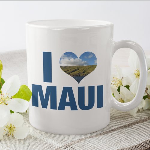 I Love Maui Hawaii Cute Hawaiian Vacation Coffee Mug
