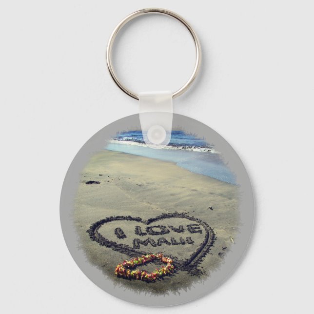 I love Maui Keychain (Front)