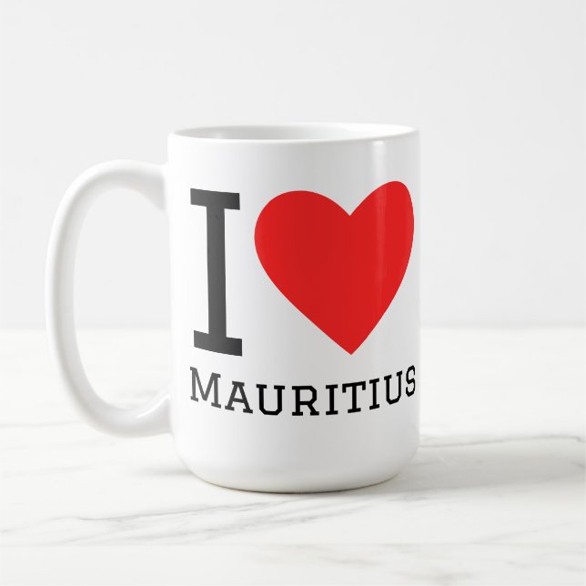 I love Mauritius  Coffee Mug (Left)