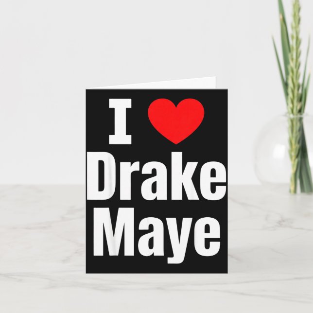 I Love Maye Football Fan  Card (Front)