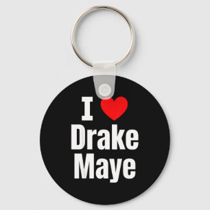I Love Maye Football Fan  Keychain