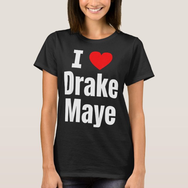 I Love Maye Football Fan  T-Shirt (Front)