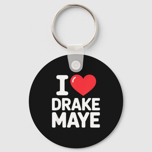 I Love Maye  Keychain (Front)
