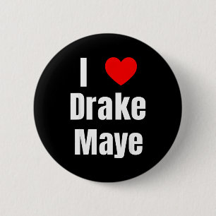 I Love Maye Qb Football Fan  Button