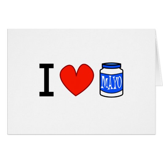 I Love Mayo! Cards (Front Horizontal)