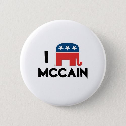 I Love McCain button