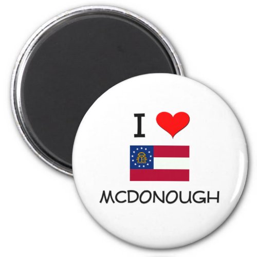 I Love MCDONOUGH Georgia Magnet