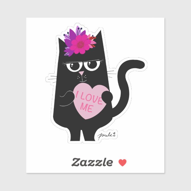 I Love Me – 4” Glossy White Die-Cut Sticker (Sheet)