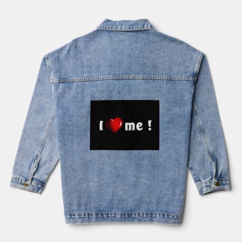 I Love Me Affirmation Tee  Denim Jacket