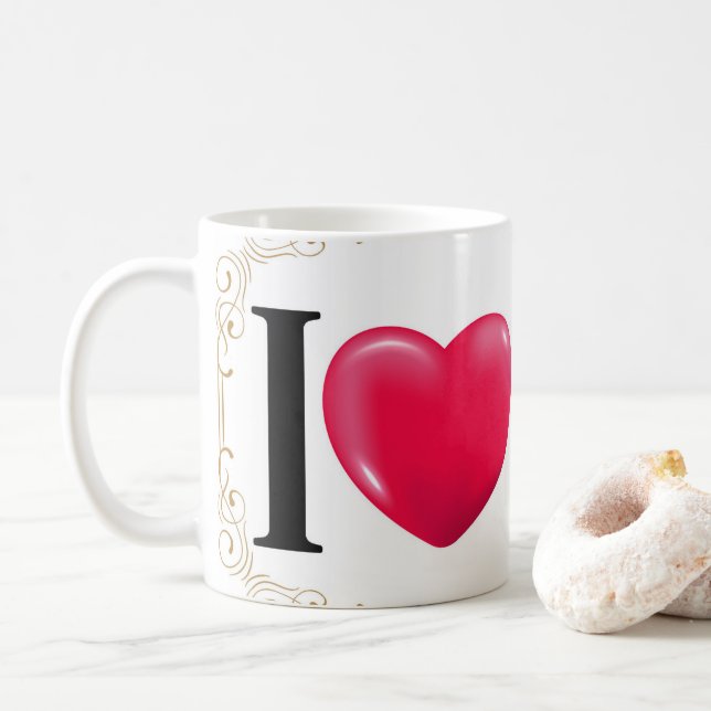 I Love Me Elagant Coffee Mug (With Donut)