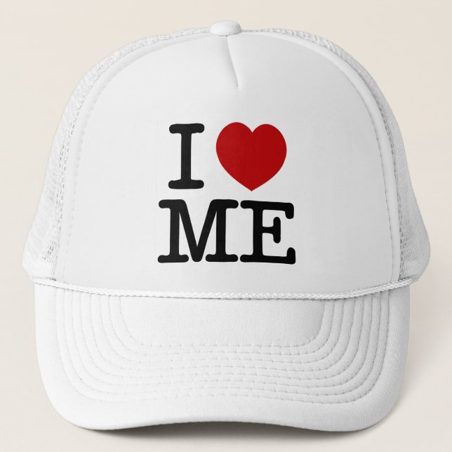 I Love Me Heart Me self esteem confidence dignity Trucker Hat (Front)