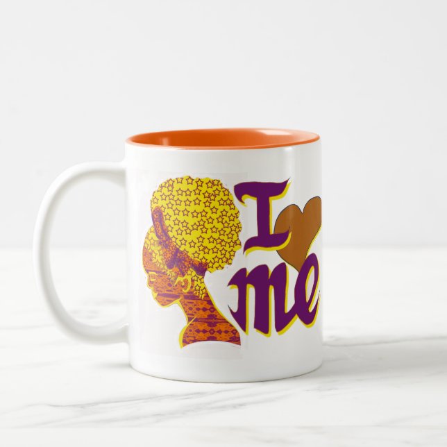 I Love Me Orange Coffee Mug (Left)