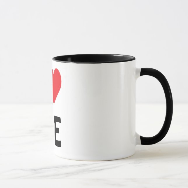 I Love ME Ringer Mug (Right)