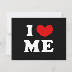 I LOVE ME RSVP CARD