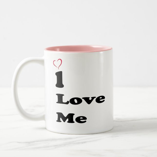 I Love Me Self-Love Typography Mug (Left)