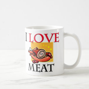 I Love Meat Coffee Mug