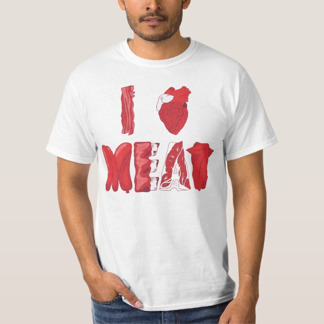 I Love Meat Tee (Front)