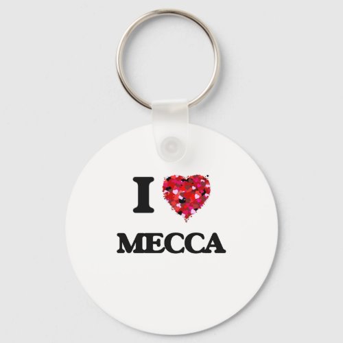 I Love Mecca Keychain