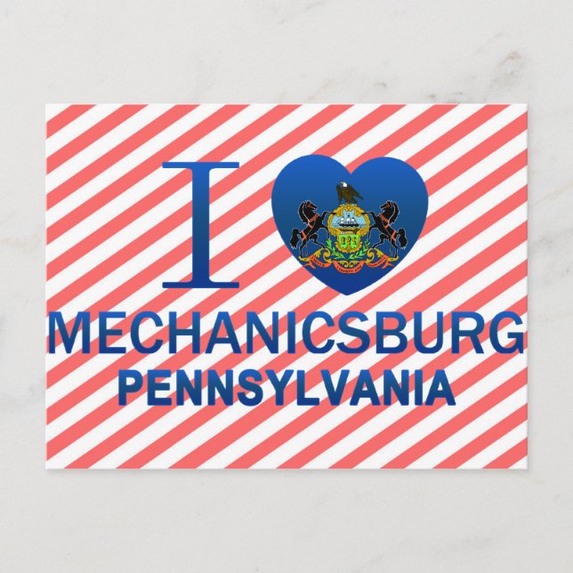 I Love Mechanicsburg, PA Postcard (Front)