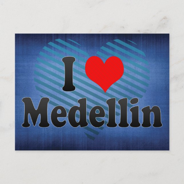 I Love Medellin, Colombia Postcard (Front)