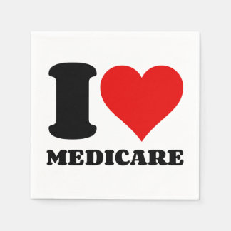 I LOVE MEDICARE NAPKINS