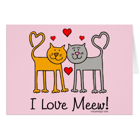 I Love Meew! Cards (Front Horizontal)