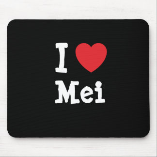 I love Mei heart T-Shirt Mouse Pad