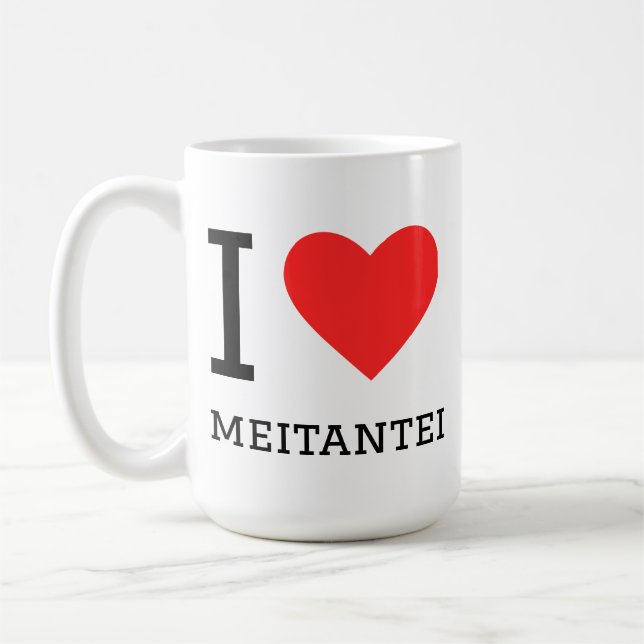 I love meitantei  coffee mug (Left)